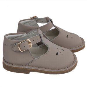 Solecto / Hopscotch Beige Nubuk T-Strap Shoes - Size 24 - Brand New